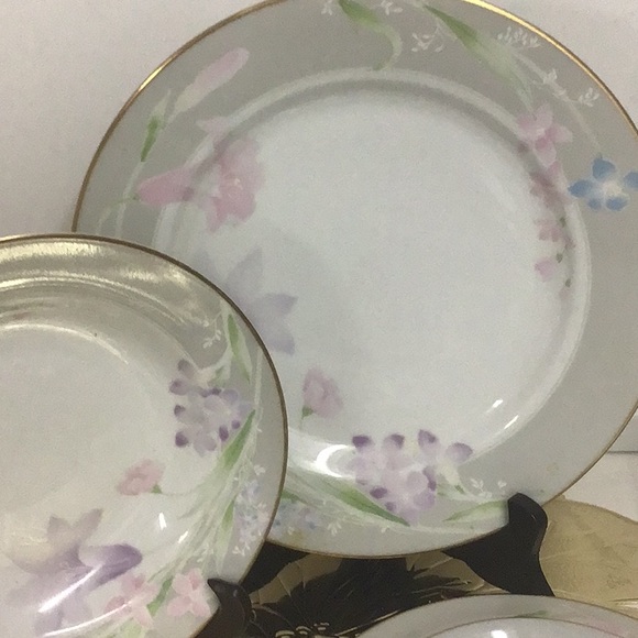 VINTAGE MIKASA CHARISMA GRAY 5 PIECE PLACE SETTING - Picture 6 of 6